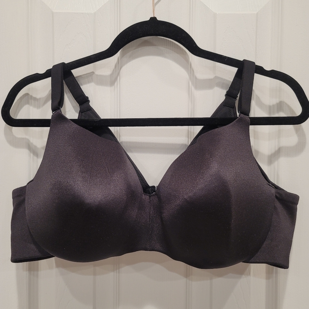Sz 44C Black Cacique Balconette Bra